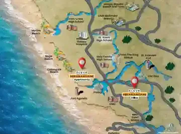 Shree Yagna Hiranandani Eleva Goa location map, North Goa